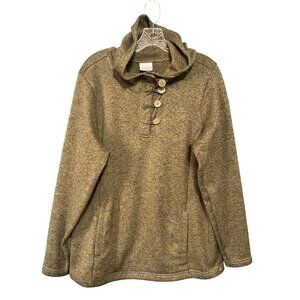 Columbia Womens Olive Green Pullover Hoodie 1X